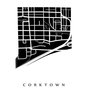Corktown Map Hamilton Neighbourhood Art Print - Etsy