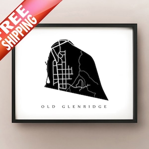 Old Glenridge, St. Catharines Carte - St Catharines ON Neighbourhood Art Print