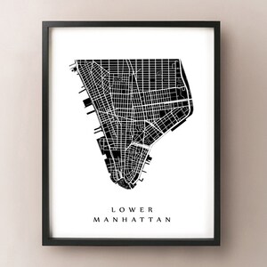 Bajo Manhattan - New York City Neighborhood Art Print