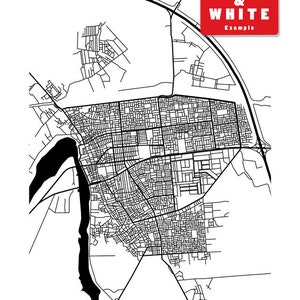 Fallujah Map Print - Iraq Poster Art - الفلوجة - Etsy