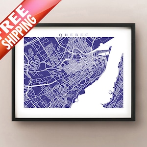 Quebec City Map Print