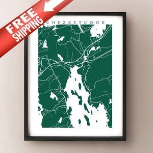 Chezzetcook Inlet, Jefe de Chezzetcook - Nova Scotia Map Print