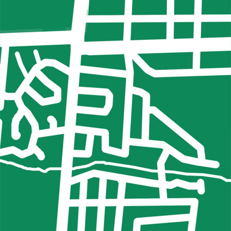 Alliston Map Art Canada Wall Art Ontario Etsy