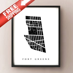 Fort Greene, Brooklyn - New York City Neighborhood Art Print