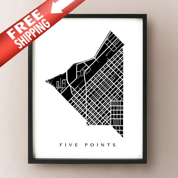 Five Points, Denver - Colorado Neighborhood Art Print