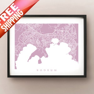 Bodrum Map Print - Turkey Poster