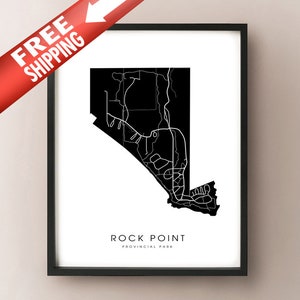 Rock Point Provincial Park(Ontario) Imprimer la carte