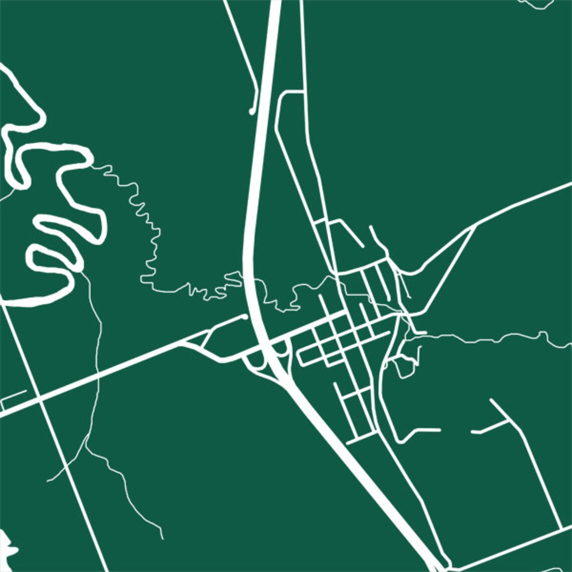 Powassan Ontario Map Print Etsy