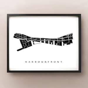 Carte harbourfront - Toronto Neighbourhood Art Print