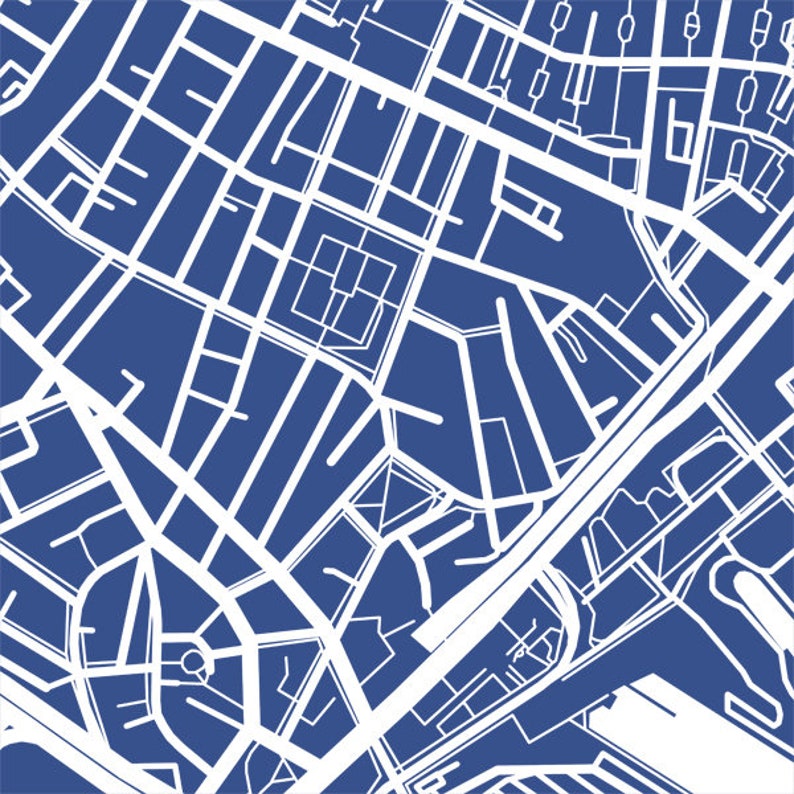 Charlestown Map Print Massachusetts Poster
