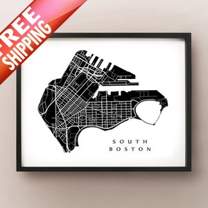Süd Boston Stadtplan - Boston, Massachusetts