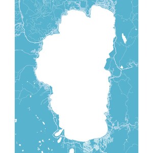 Lake Tahoe Map Print image 2