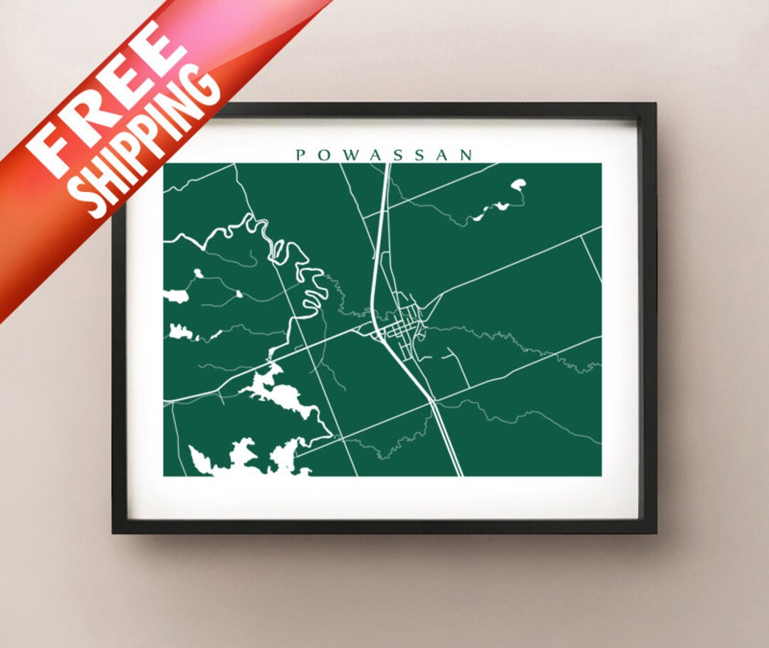 Powassan, Ontario Map Print Etsy