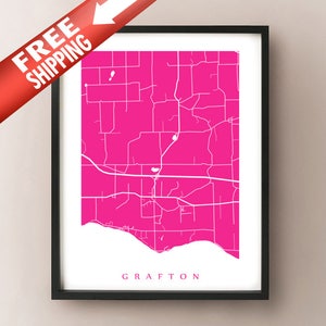 Carte Grafton - Northumberland Ontario poster art