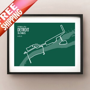 Detroit Marathon Print 2016