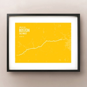 Estampa da Maratona de Boston 2015