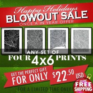 Quatre tirages 4 x 6 pour 22,50 USD - vente de Noël - au choix 4 tirages 4 x 6 po - remise sur plusieurs commandes - carte Art déco