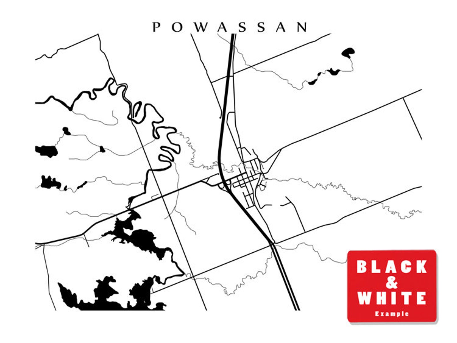 Powassan Ontario Map Print Etsy