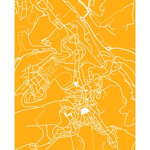 Siena, Tuscany Italy Map Print image 3