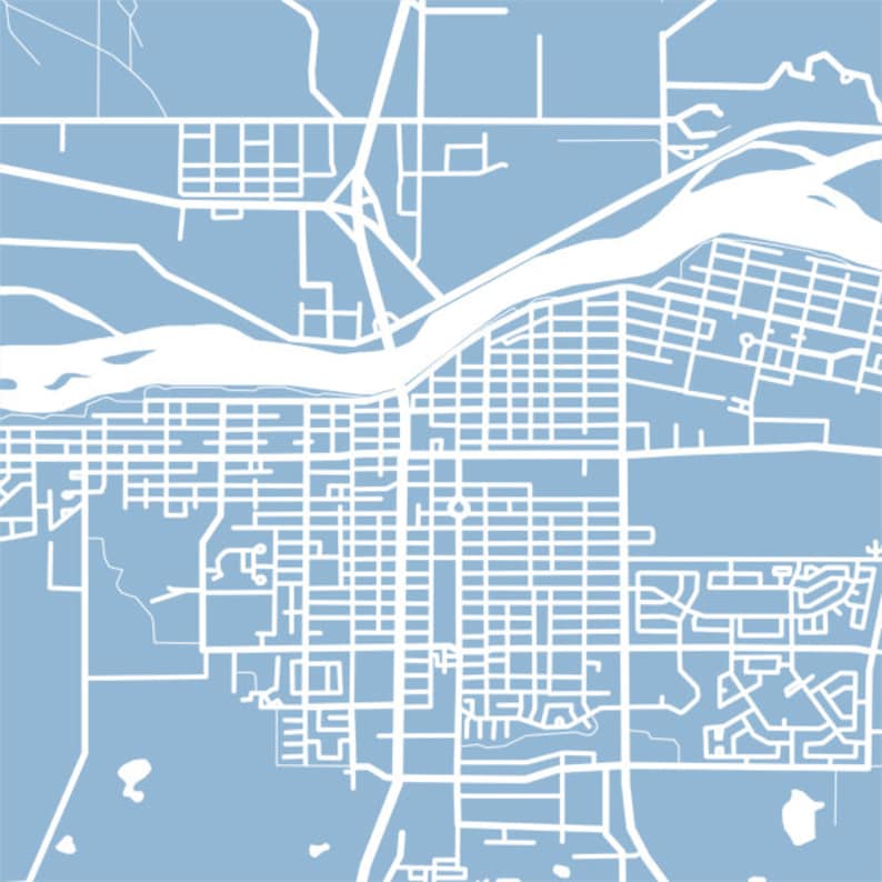 prince-albert-map-print-saskatchewan-poster-etsy