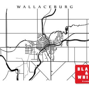 Wallaceburg, ON Map Canada Wall Art Chatham-Kent, Ontario image 5