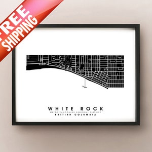 White Rock, C.-B. - City Limits Map Print (en)