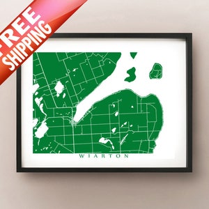 Wiarton Carte Imprimer - Ontario Art - Affiche canada