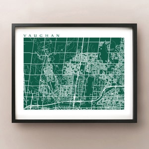 Vaughan Ontario Karte Druck