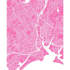 Bridgeport, CT Map Print - Etsy