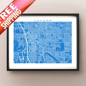 Impressão do mapa de Tucson