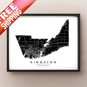Kingston, ON - City Limits Map Print