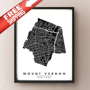 Bronxville, NY - City Limits Mapa Impresión