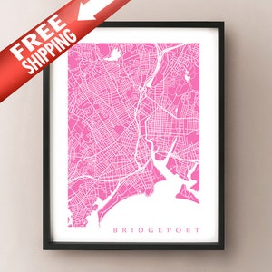Bridgeport, CT Map Print