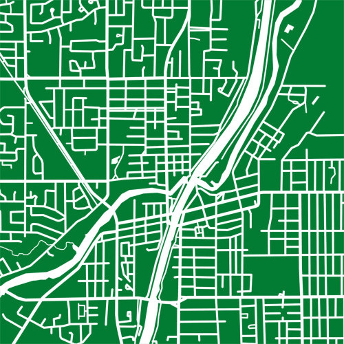 Welland ON Map Canada Wall Art Ontario Niagara Region Etsy