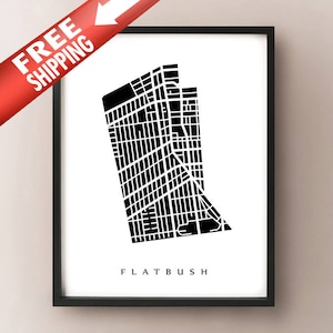 Flatbush, Brooklyn - New York City Neighborhood Art Print
