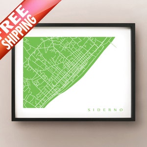 Siderno, Calabria - Italy Map Print