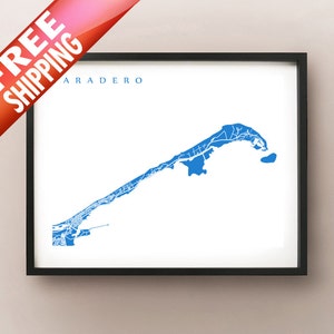 Varadero Map Print - Cuba Poster