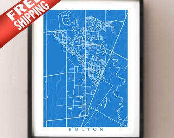 Bolton Map - Ontario poster art