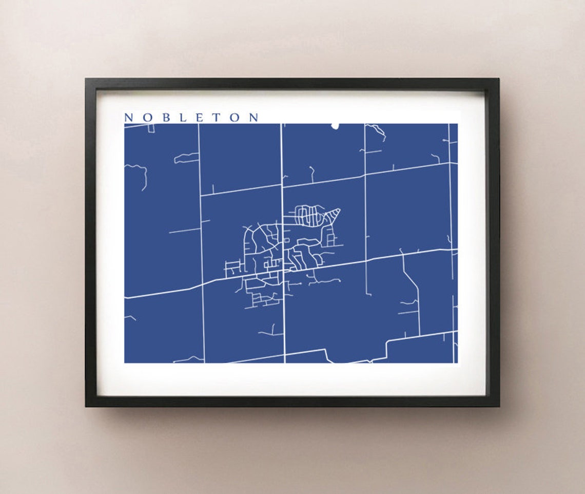 Nobleton Map - York Region, Ontario Poster Art - Etsy