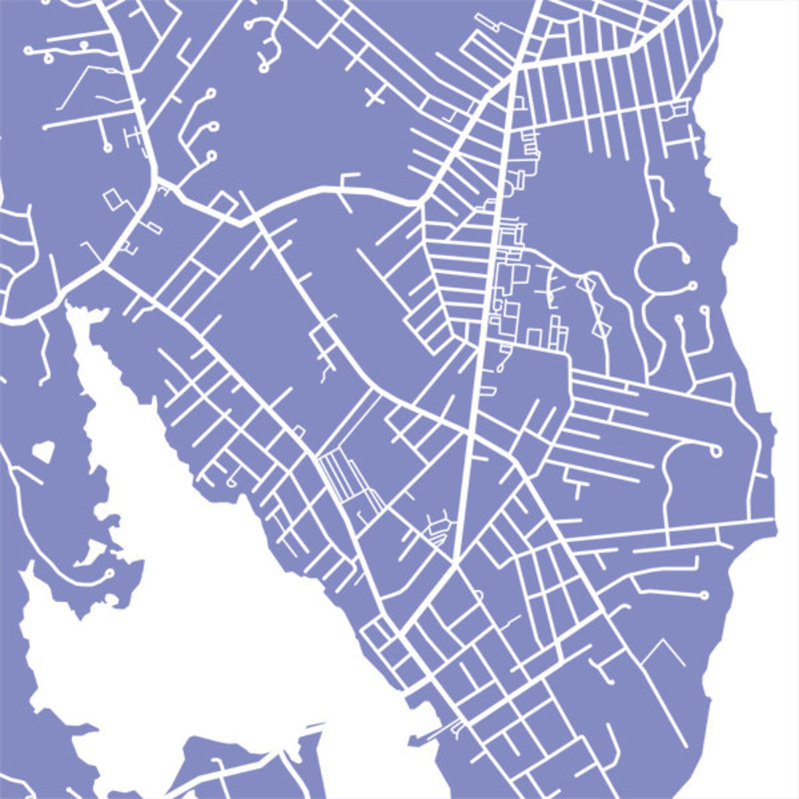 South Dartmouth MA Map Print Massachusetts Poster Etsy
