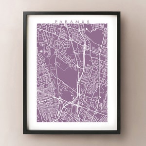 Paramus Karte Druck - New Jersey Poster - NJ Home Decor