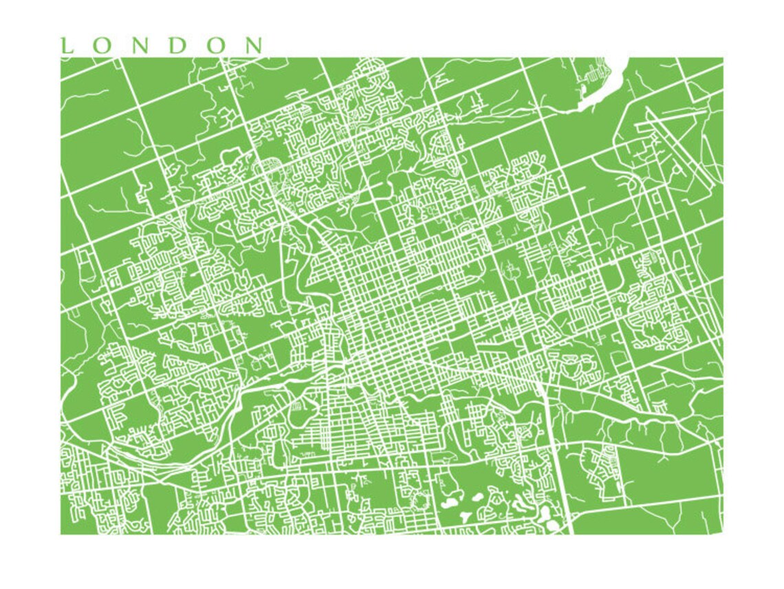 London Ontario Map | Etsy
