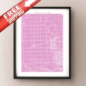 Pelham Karte - Ontario Druck