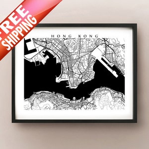 Hong Kong - Art du Mur Noir et Blanc