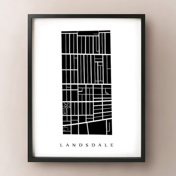 Landsdale Map - Hamilton Neighbourhood Art Print