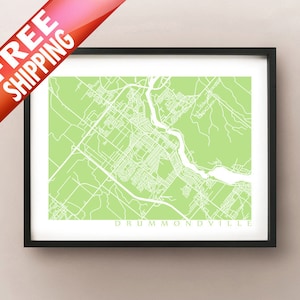 Drummondville Map Print