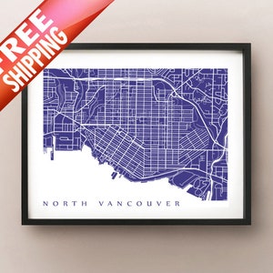 Impression d’affiches cartographiques à North Vancouver - C.-B., Canada