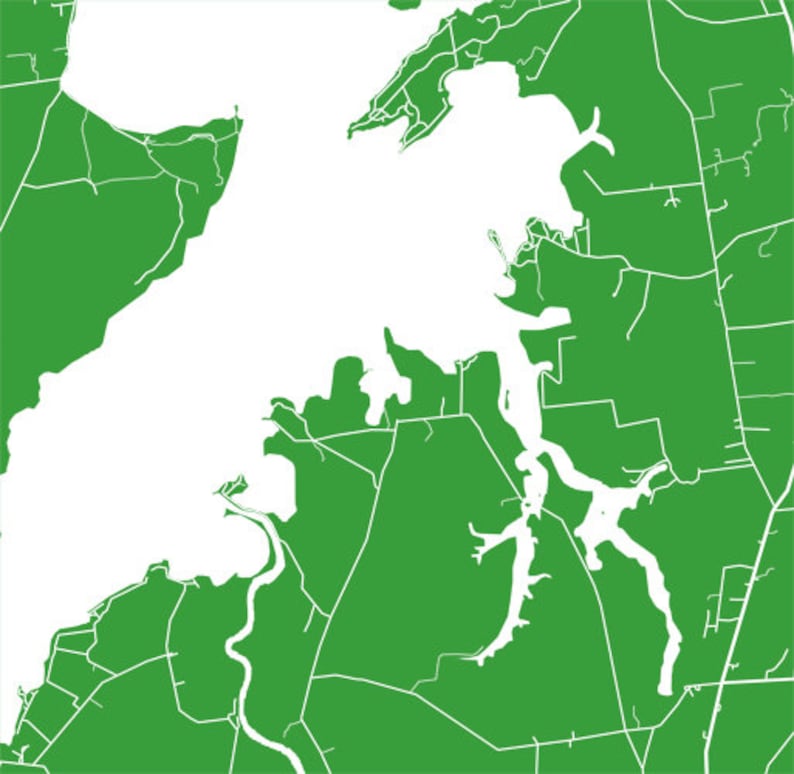 Ferrisburgh Map Print Vermont Art Poster Etsy Canada