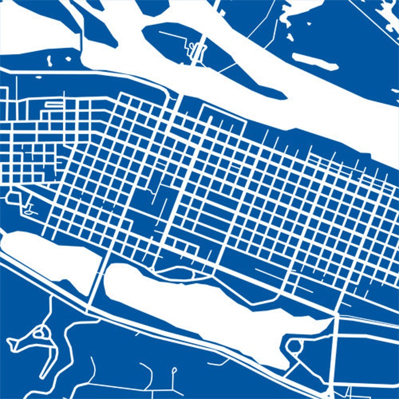 Winona MN Map Print Minnesota Poster Etsy