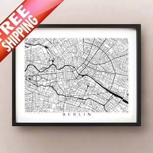 Berlin Map - Black and White